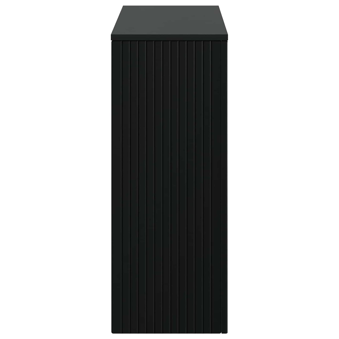 Konsolbord Stribet Sort 101 x 29 x 74 cm Konstrueret træ