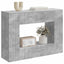Konsolbord Stribet BetonGrå 101 x 29 x 74 cm Konstrueret træ