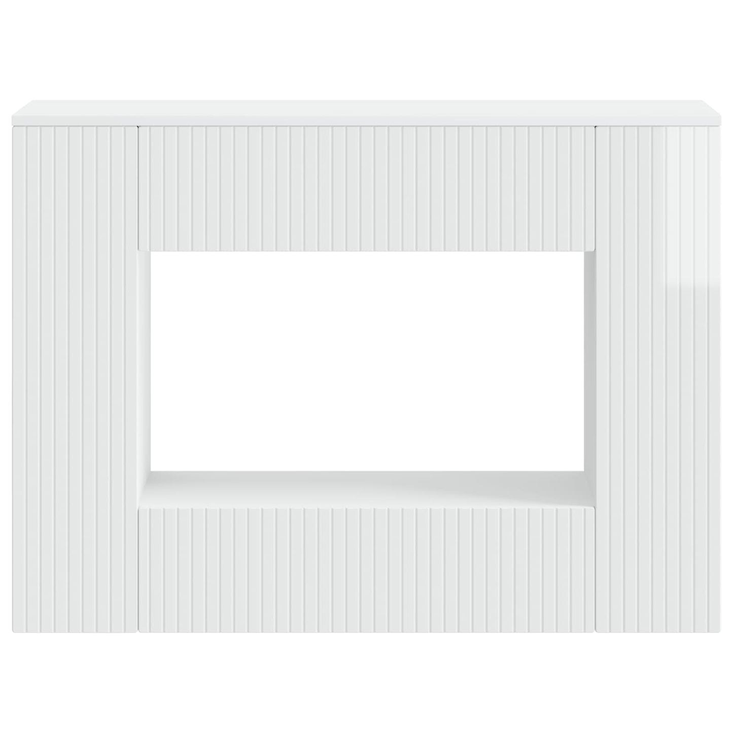 Konsolbord Højglans Hvid 101 x 29 x 74 cm Konstrueret træ