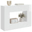 Konsolbord Højglans Hvid 101 x 29 x 74 cm Konstrueret træ