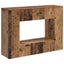 Konsolbord Stribet Gammelt træ 101 x 29 x 74 cm Konstrueret træ