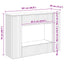 Konsolbord Stribet Gammelt træ 101 x 29 x 74 cm Konstrueret træ