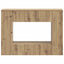 Konsolbord Stribet Artisan Eg 101 x 29 x 74 cm Konstrueret træ
