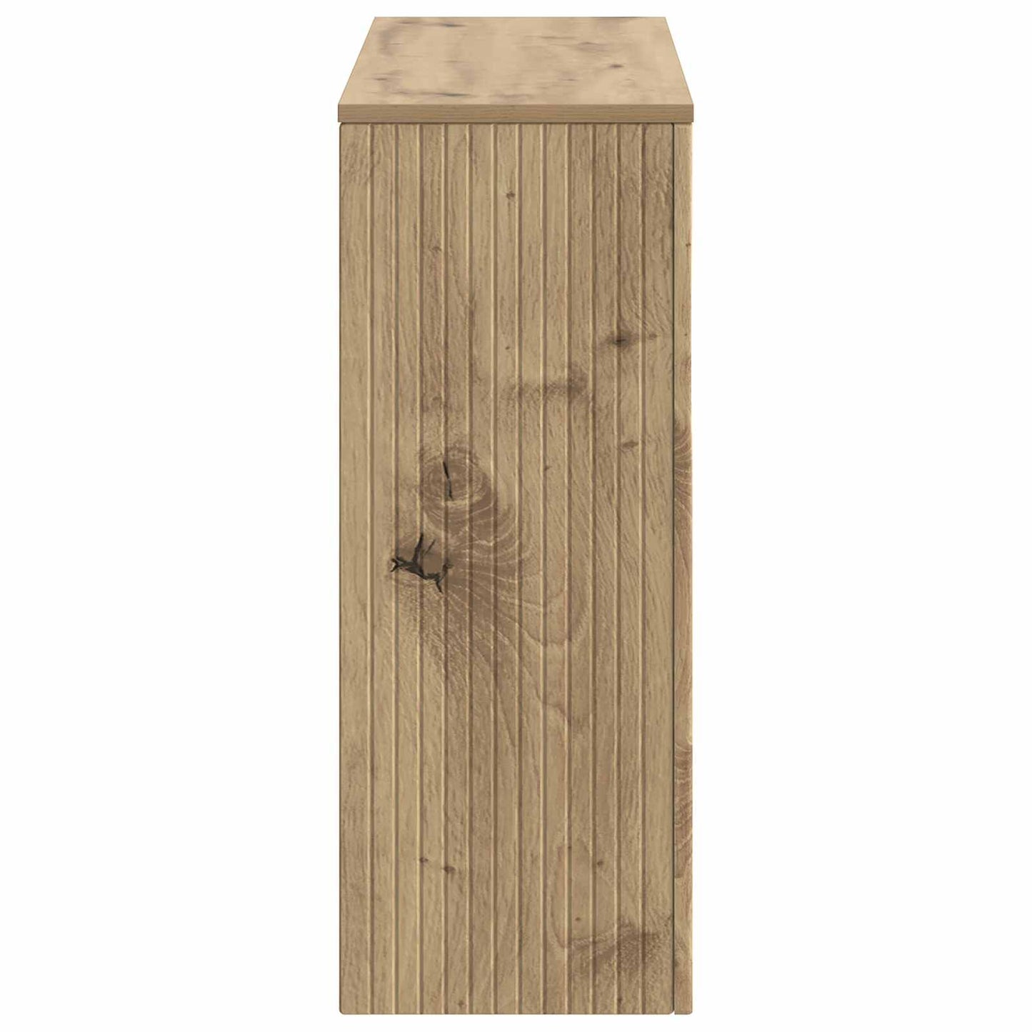 Konsolbord Stribet Artisan Eg 101 x 29 x 74 cm Konstrueret træ