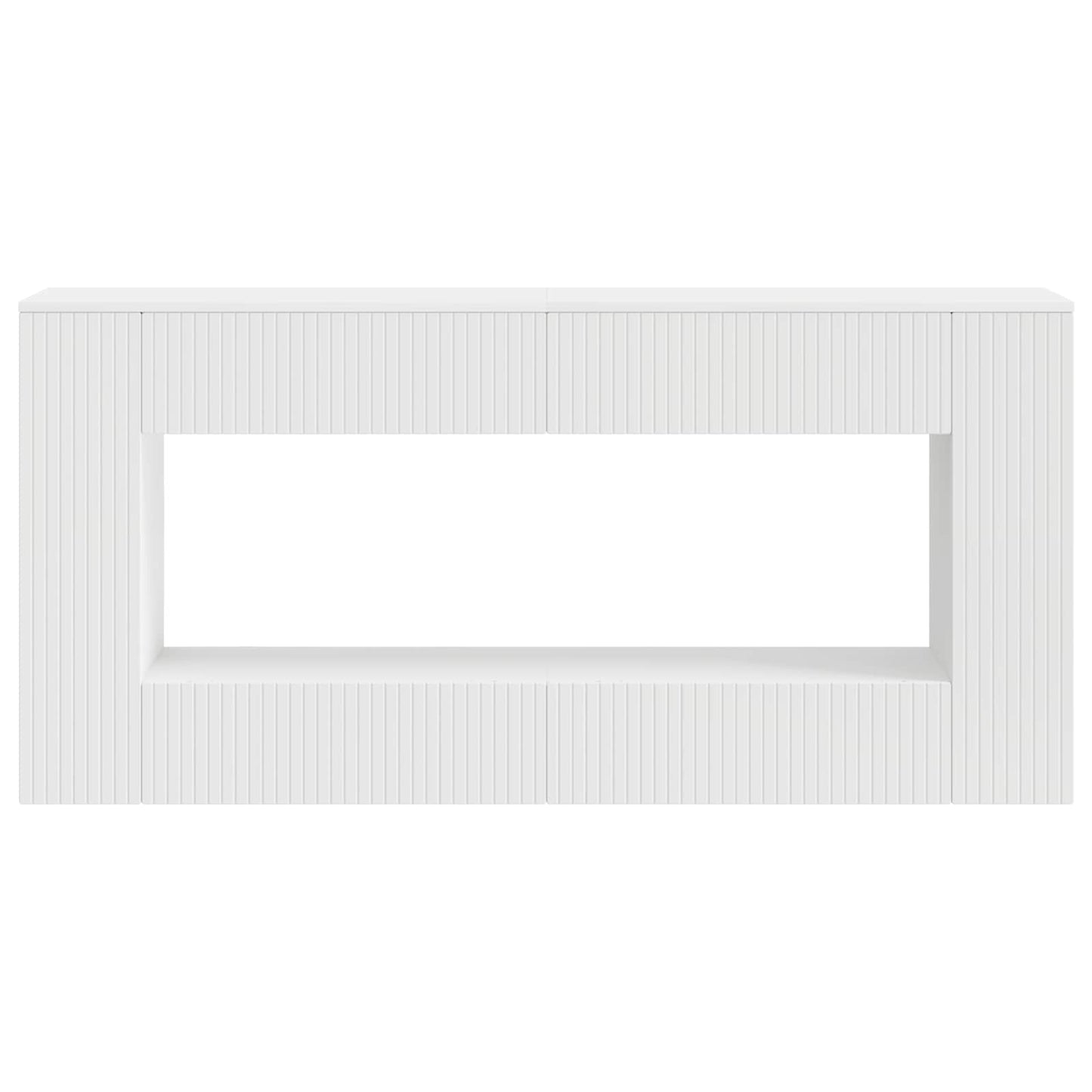Konsolbord Hvid 155 x 29 x 74 cm Konstrueret træ