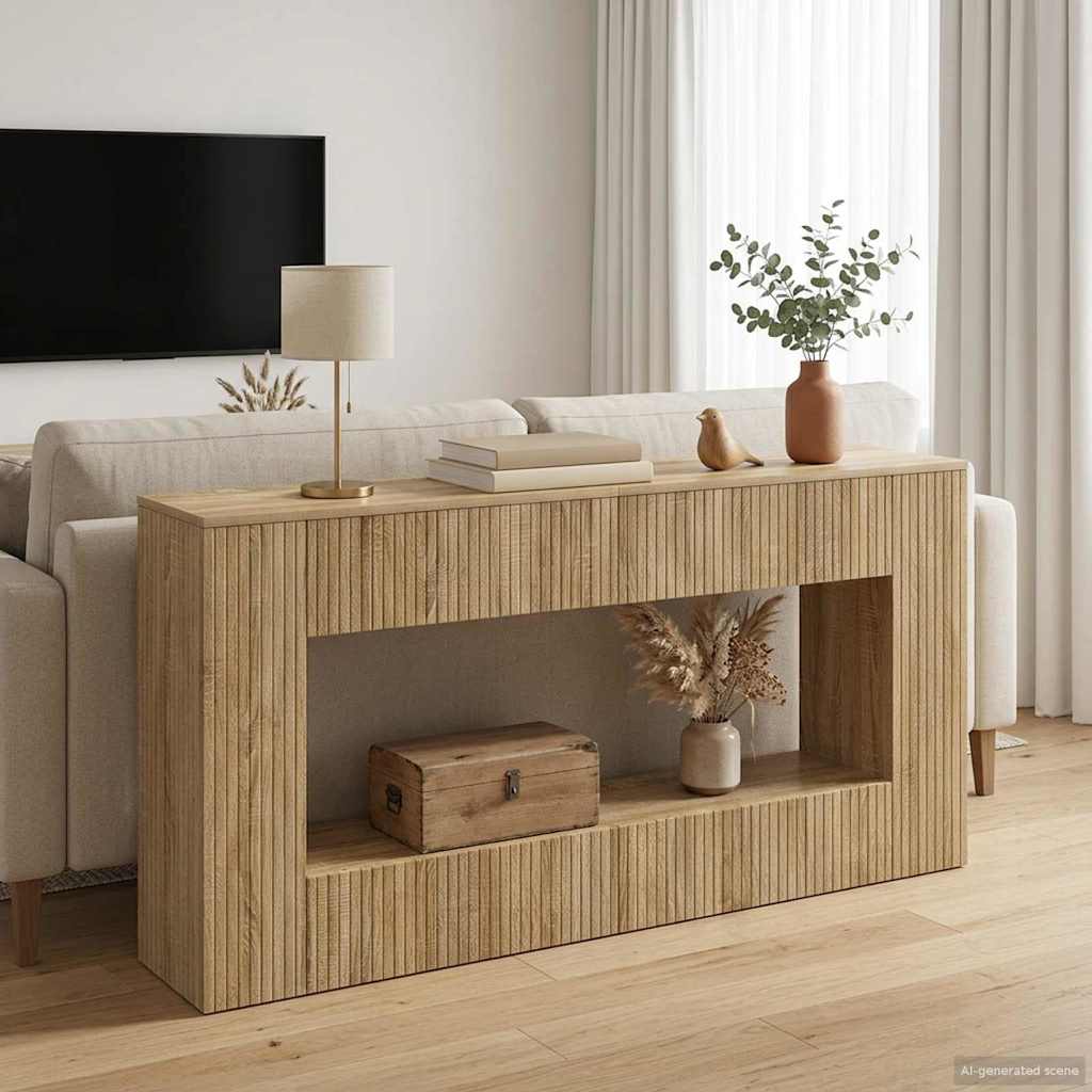 Konsolbord Sonoma eg 155 x 29 x 74 cm Konstrueret træ