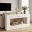 Konsolbord Højglans Hvid 155 x 29 x 74 cm Konstrueret træ