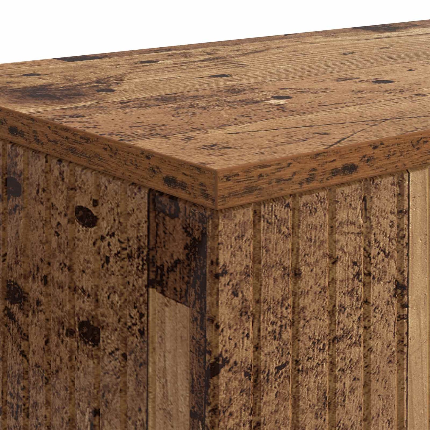Konsolbord Stribet Gammelt træ 155 x 29 x 74 cm Konstrueret træ