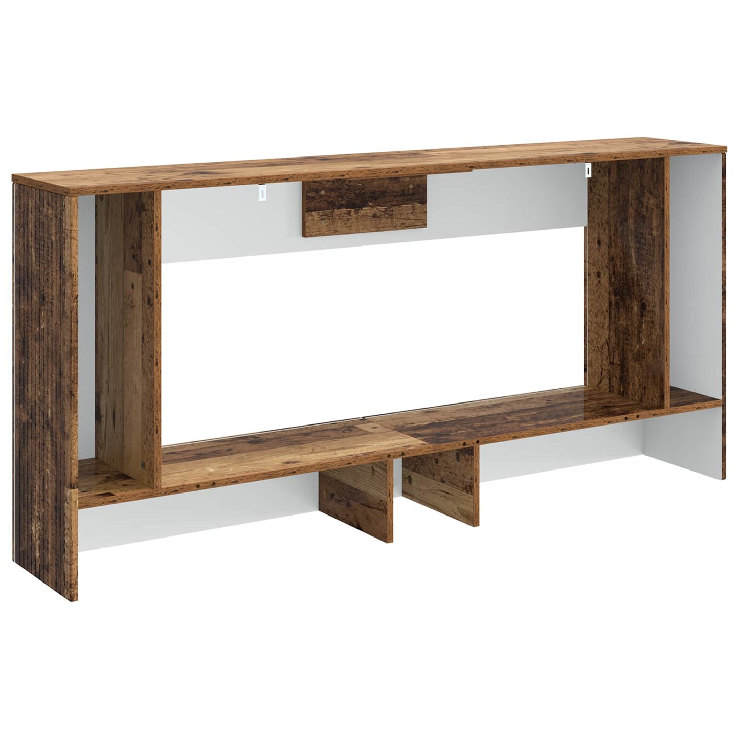 Konsolbord Stribet Gammelt træ 155 x 29 x 74 cm Konstrueret træ