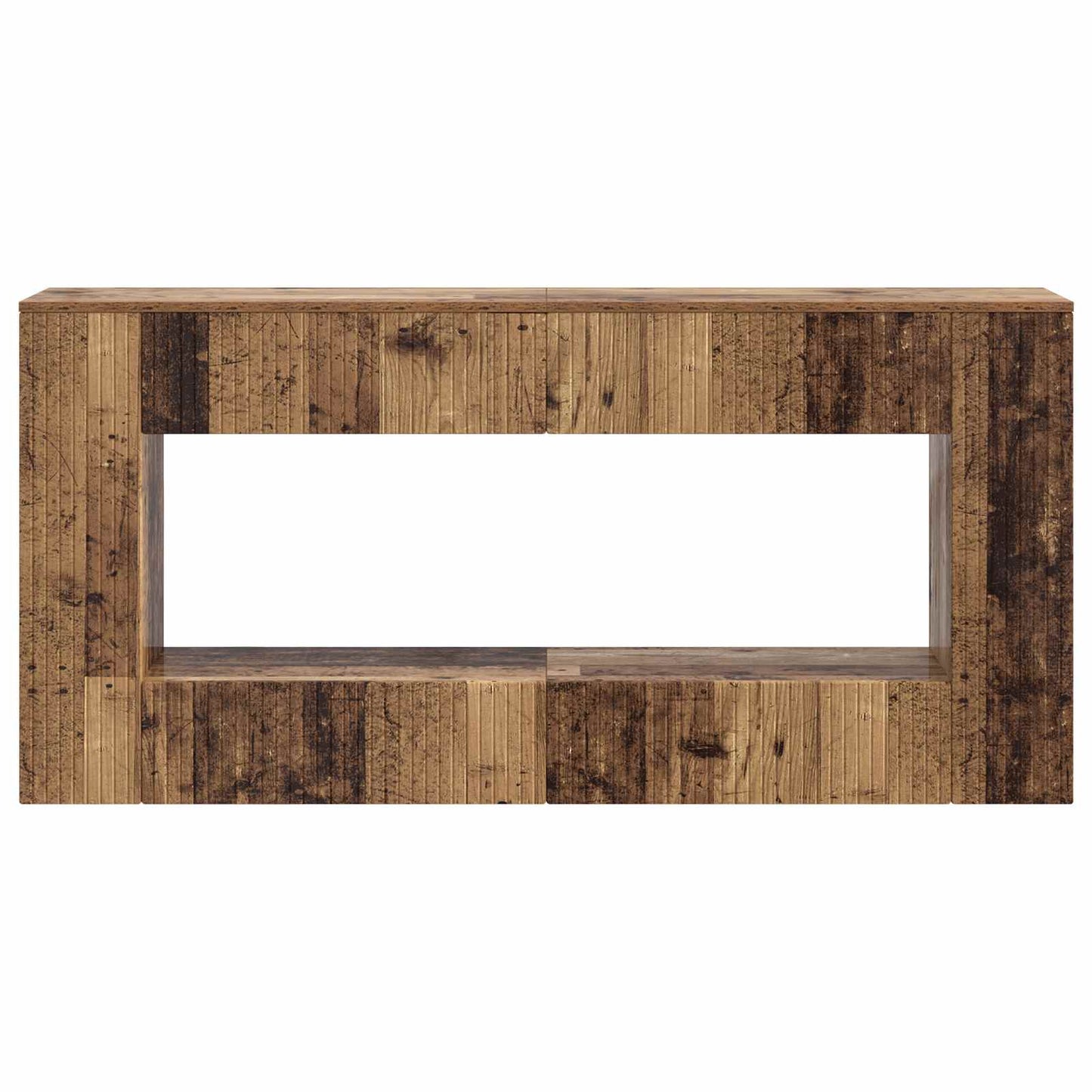 Konsolbord Stribet Gammelt træ 155 x 29 x 74 cm Konstrueret træ