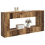 Konsolbord Stribet Gammelt træ 155 x 29 x 74 cm Konstrueret træ