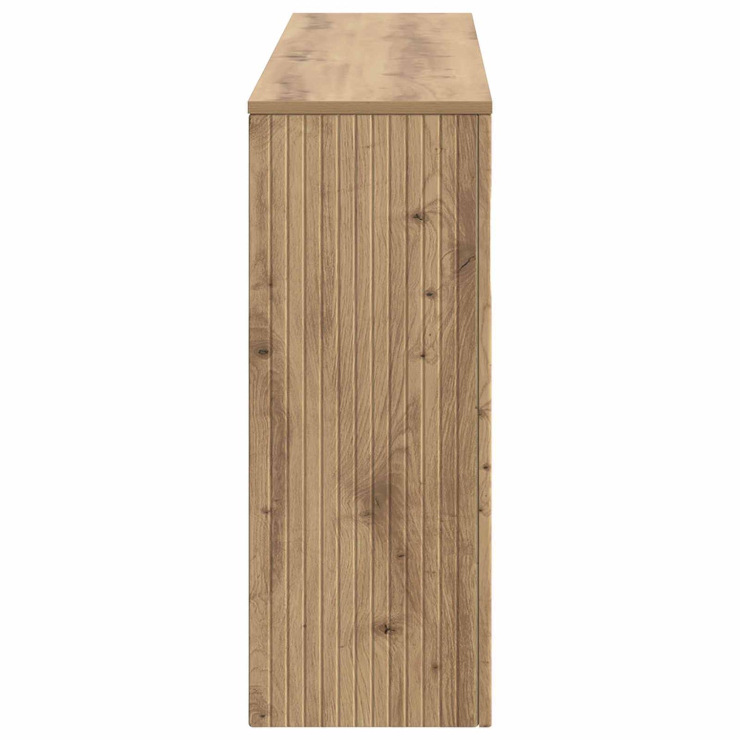 Konsolbord Stribet Artisan Eg 155 x 29 x 74 cm Konstrueret træ