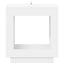 Sidebord Hvid 60 x 40 x 65 cm Konstrueret træ