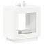 Sidebord Hvid 60 x 40 x 65 cm Konstrueret træ