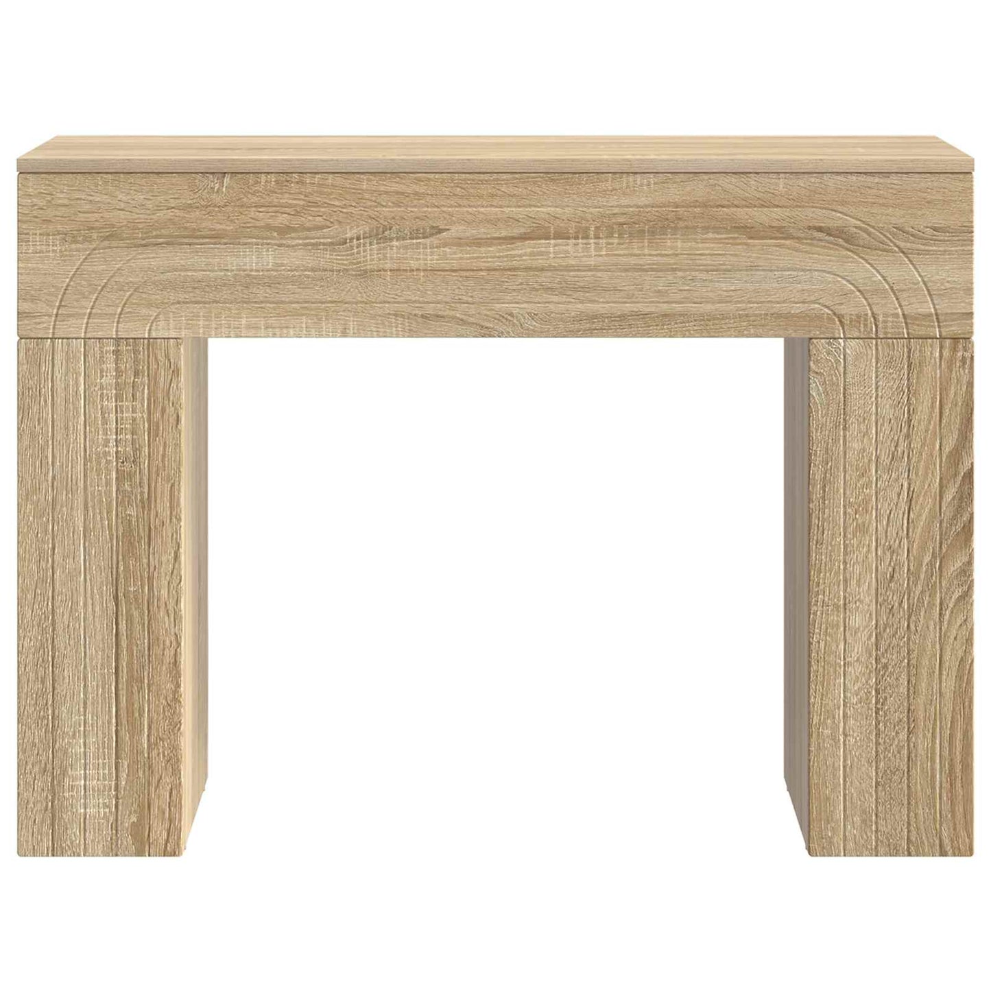 Sofabord Sonoma-eg 102 x 35 x 75 cm Konstrueret træ