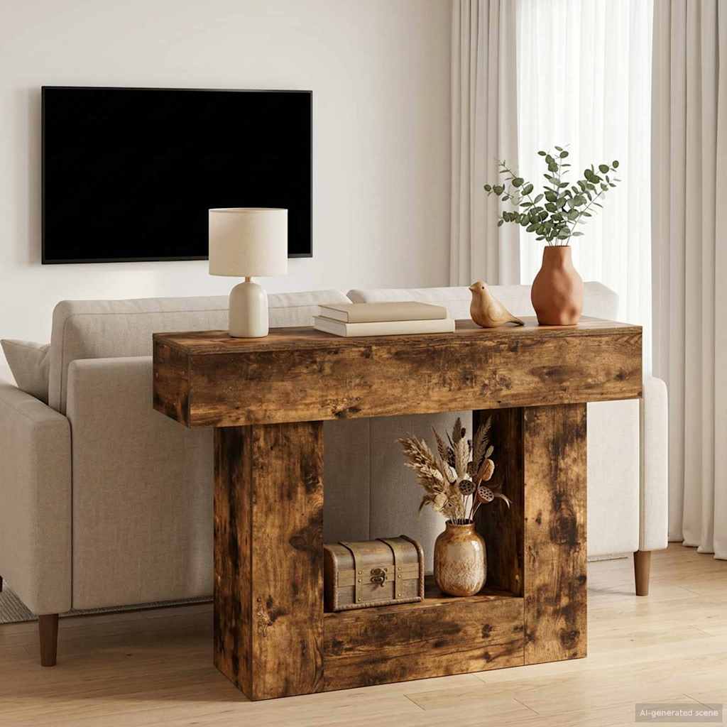 Røget Eg 101 x 30 x 74 cm billede