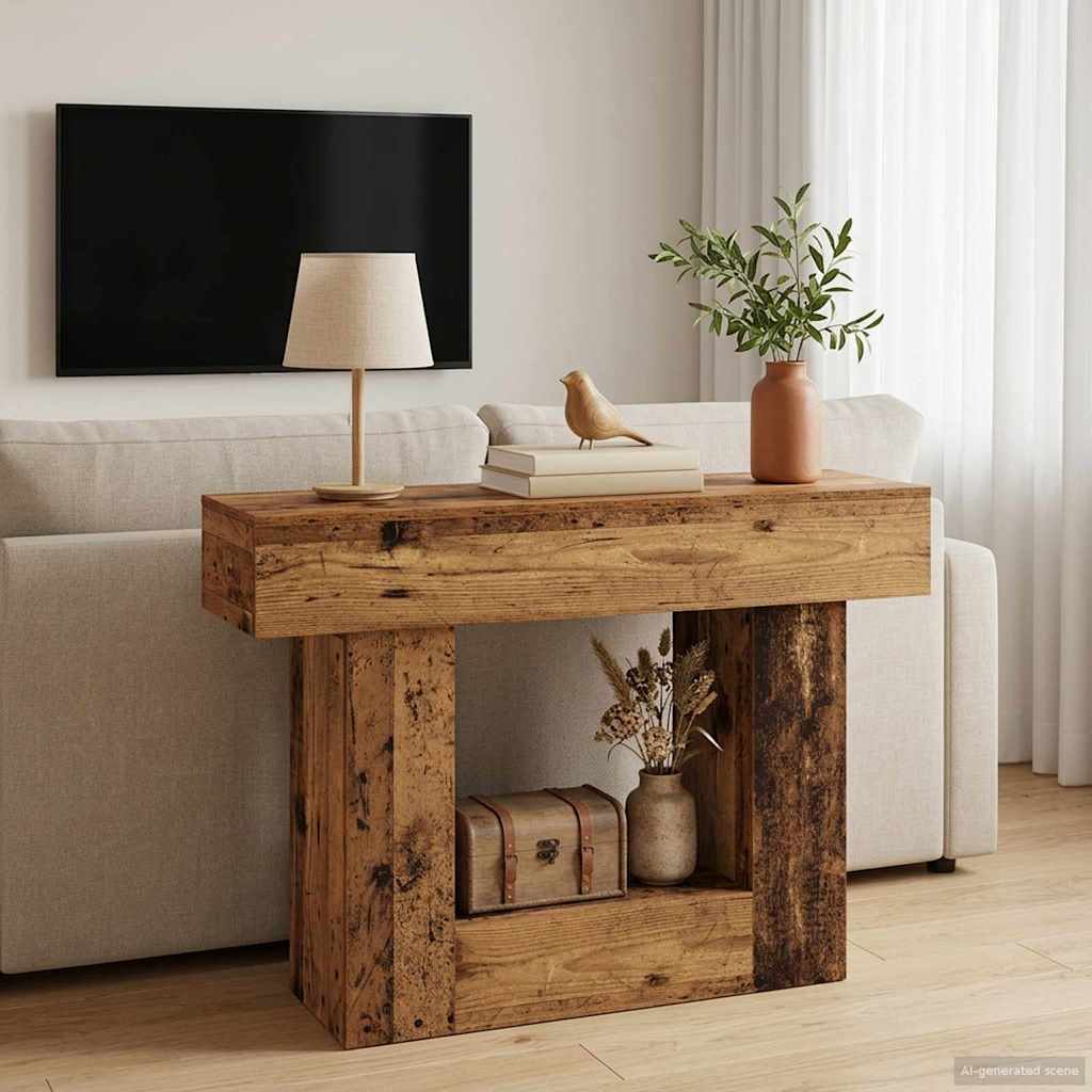 Gammelt træ 101 x 30 x 74 cm billede