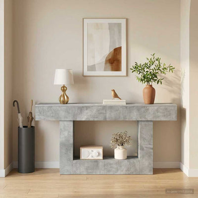 BetonGrå 160 x 30 x 74 cm