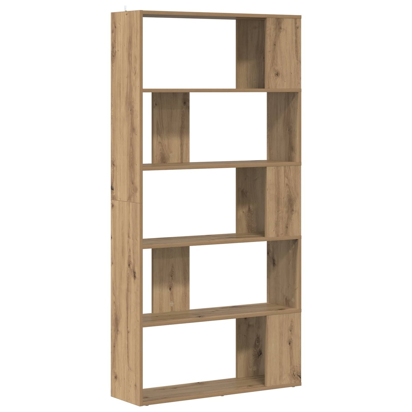 Bogskab 80 x 24 x 159 cm Konstrueret træ Artisan Egetræ