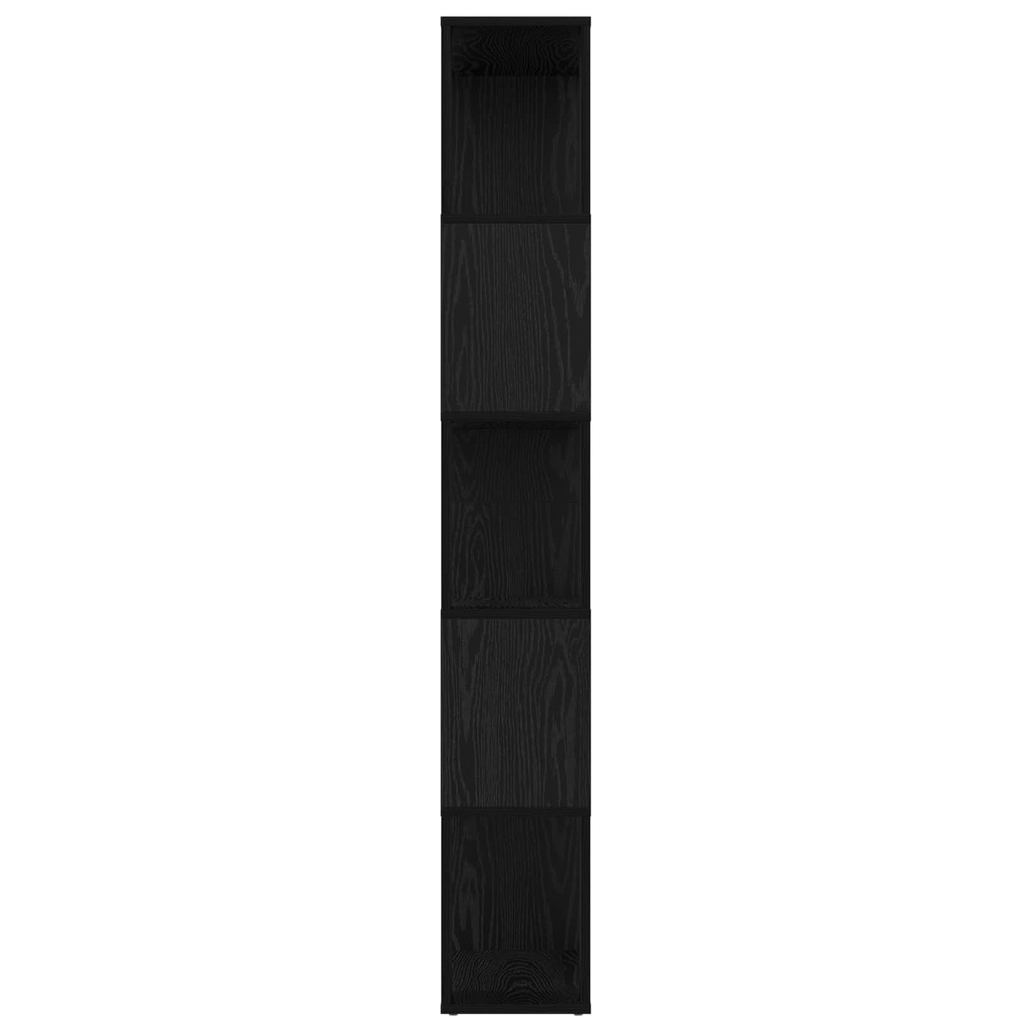 Bogskab Sort eg 80 x 24 x 159 cm Konstrueret træ