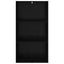 Bogreol Sort eg 60 x 30 x 114 cm Konstrueret træ