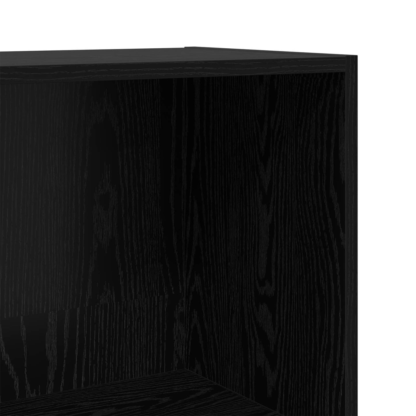 Bogreol Sort eg 80 x 30 x 114 cm Konstrueret træ