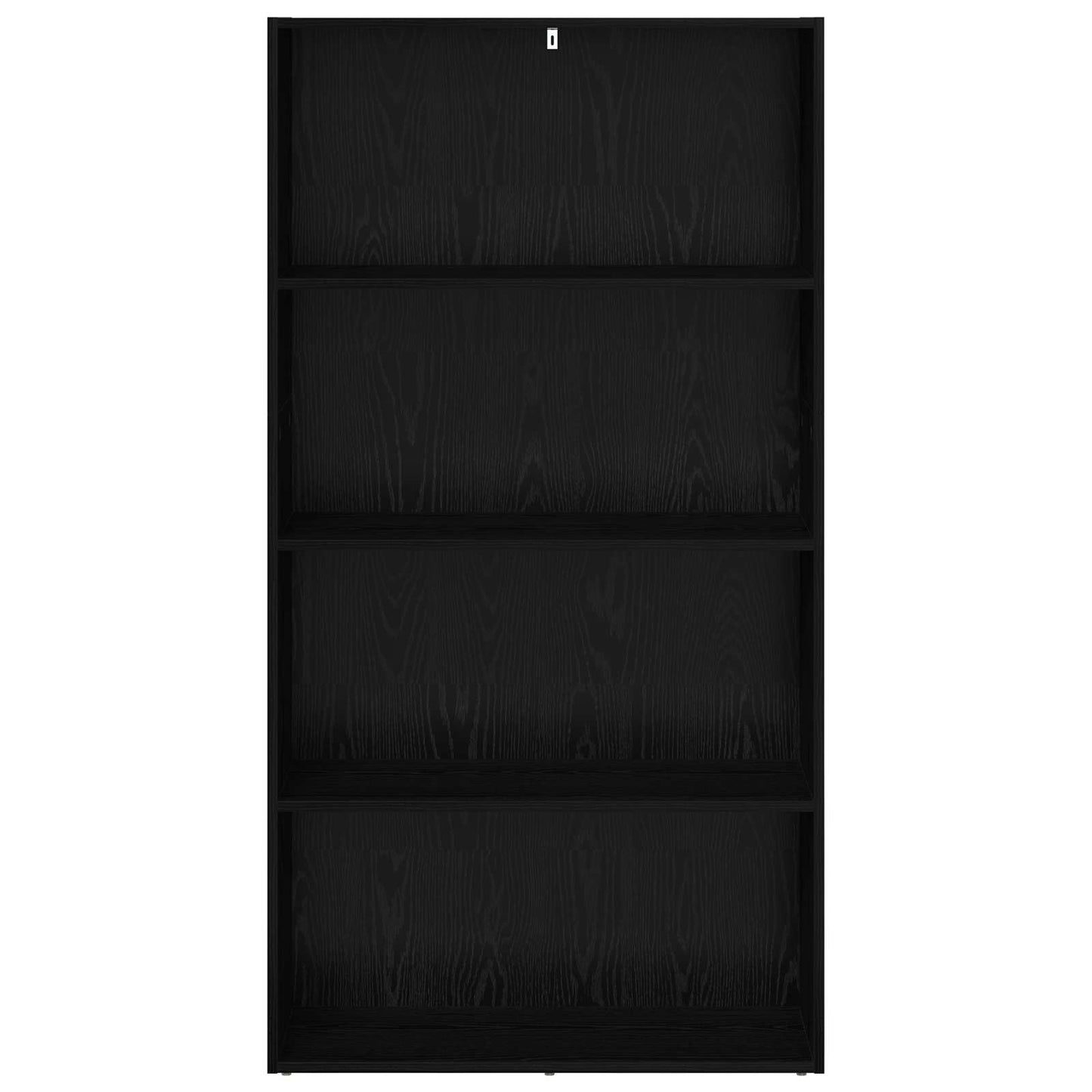 Selvstående boghylde Sort eg 80 x 30 x 152 cm Konstrueret træ