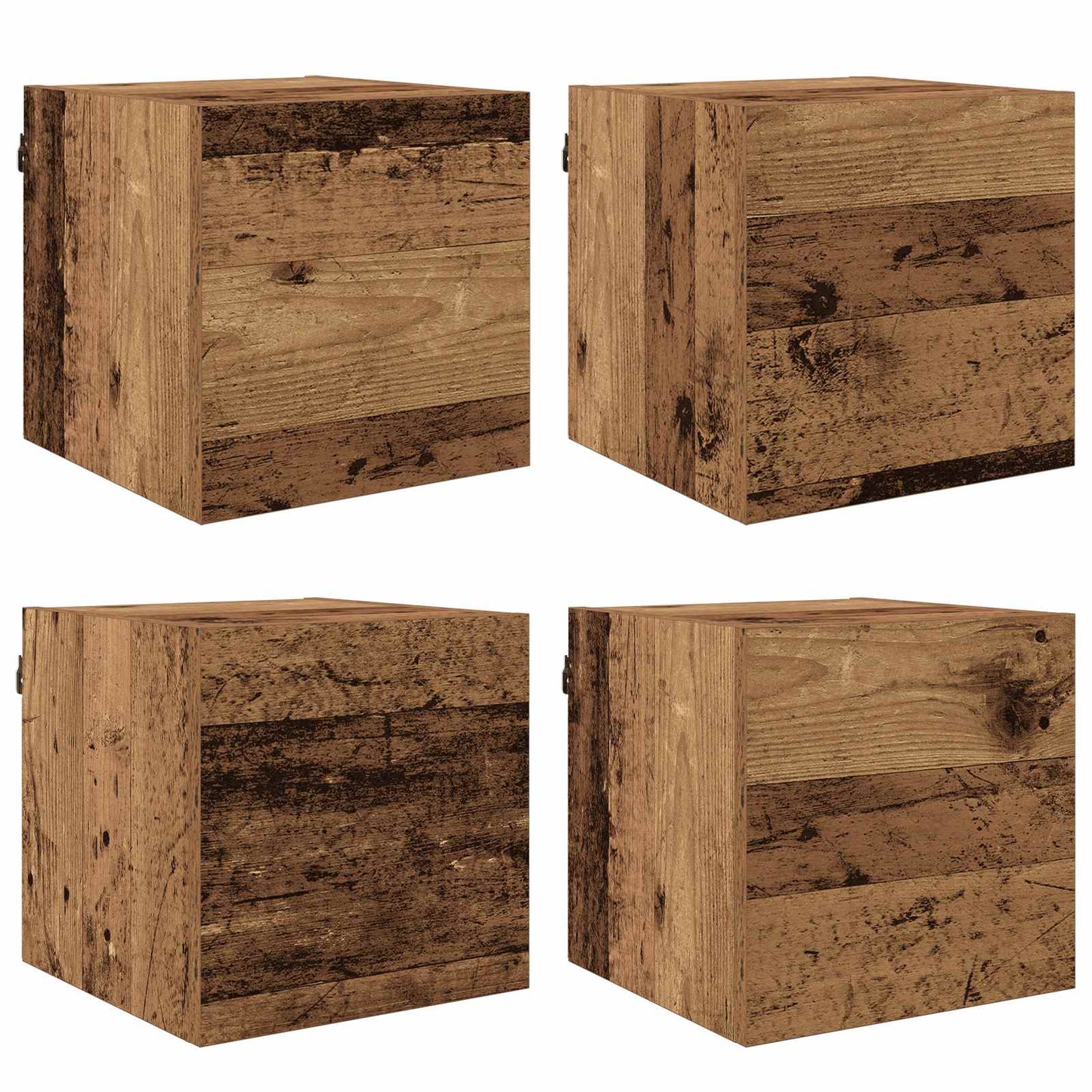 Vægmonteret TV Skab Vægmonteret Gammelt træ 30,5 x 30 x 30 cm