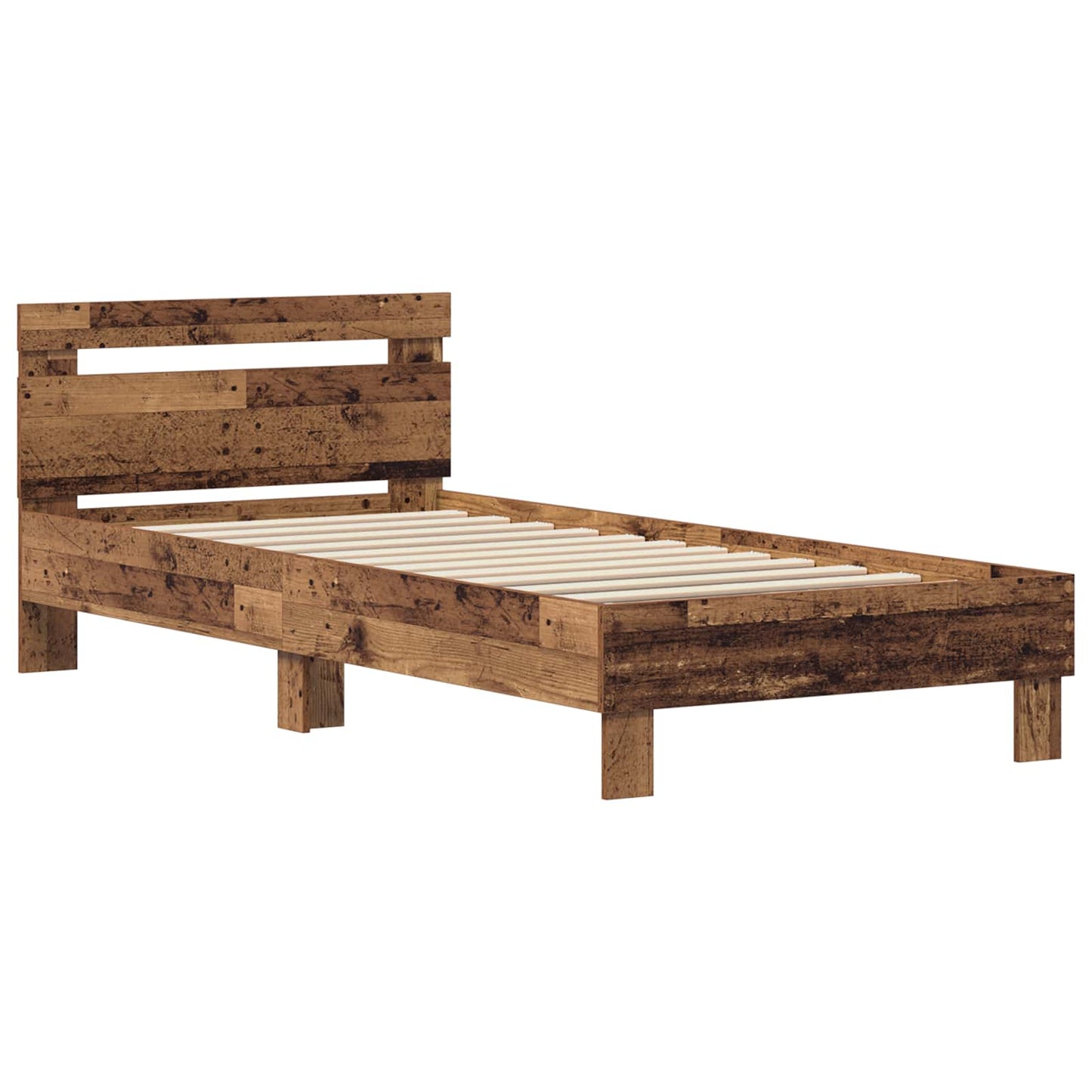 Sengestel Gammelt træ 75 x 190 cm Konstrueret træ