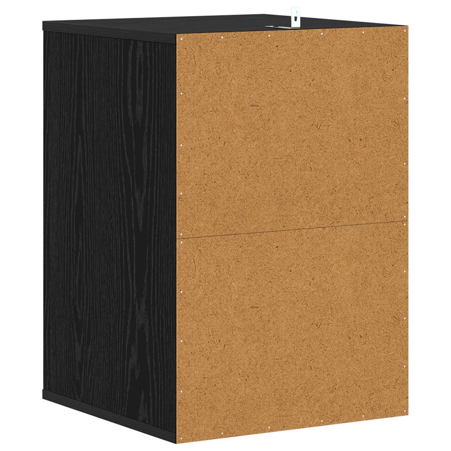 Skuffeskab med skuffe Sort eg 41 x 40 x 58 cm Konstrueret træ