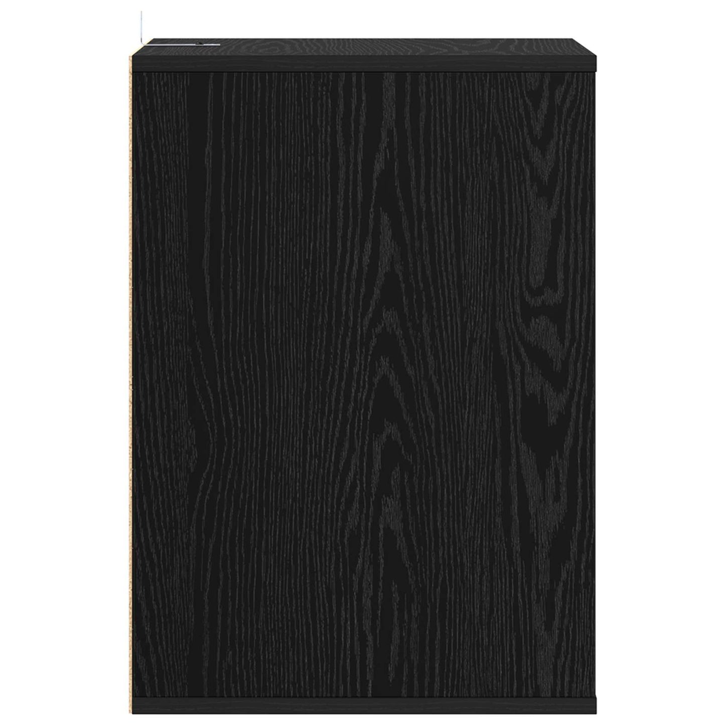 Skuffeskab med skuffe Sort eg 41 x 40 x 58 cm Konstrueret træ