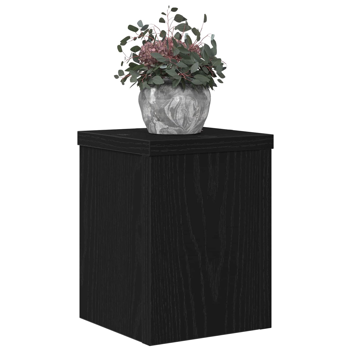 Planteholder 2 pcs Sort eg 15 x 15 x 20 cm Konstrueret træ