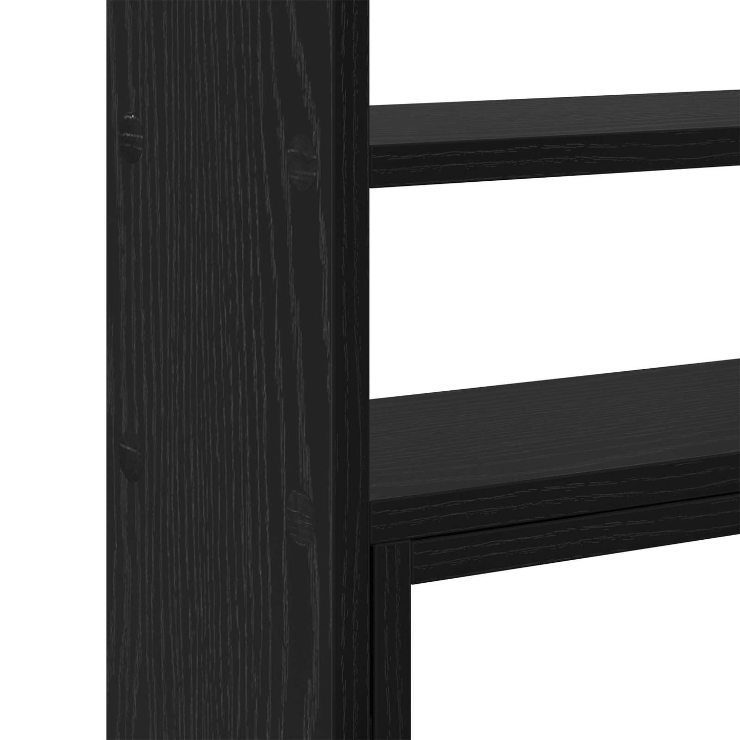 Monitor Skrivebordsstand med opbevaring Sort eg 40 x 17 x 41 cm