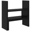 Monitor Skrivebordsstand med opbevaring Sort eg 40 x 17 x 41 cm