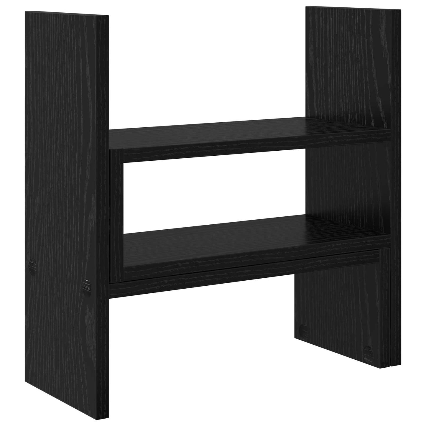 Monitor Skrivebordsstand med opbevaring Sort eg 40 x 17 x 41 cm
