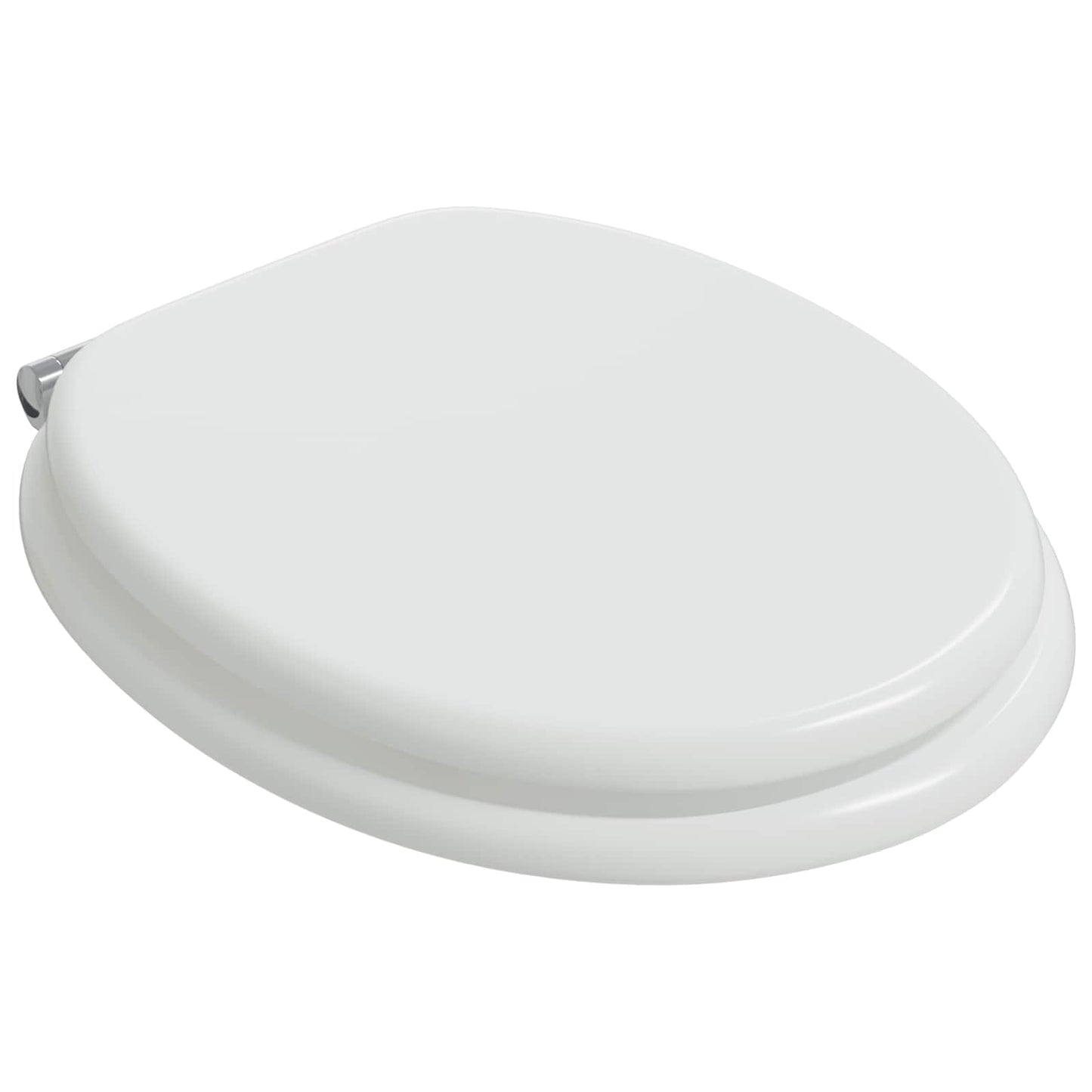 Blødt lukket toiletbræt 2 pcs Hvid 44 x 38 cm MDF plade