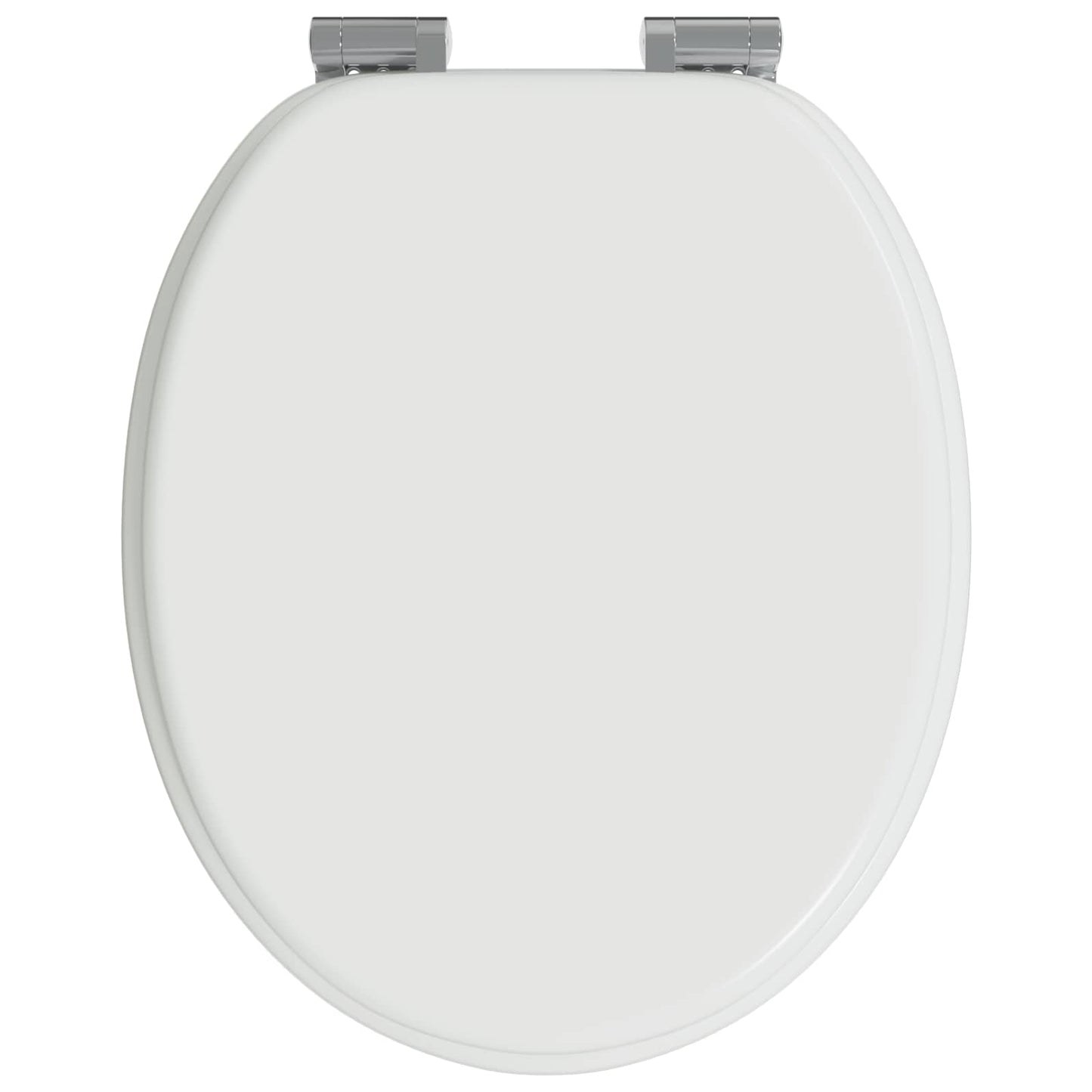 Blødt lukket toiletbræt 2 pcs Hvid 44 x 38 cm MDF plade