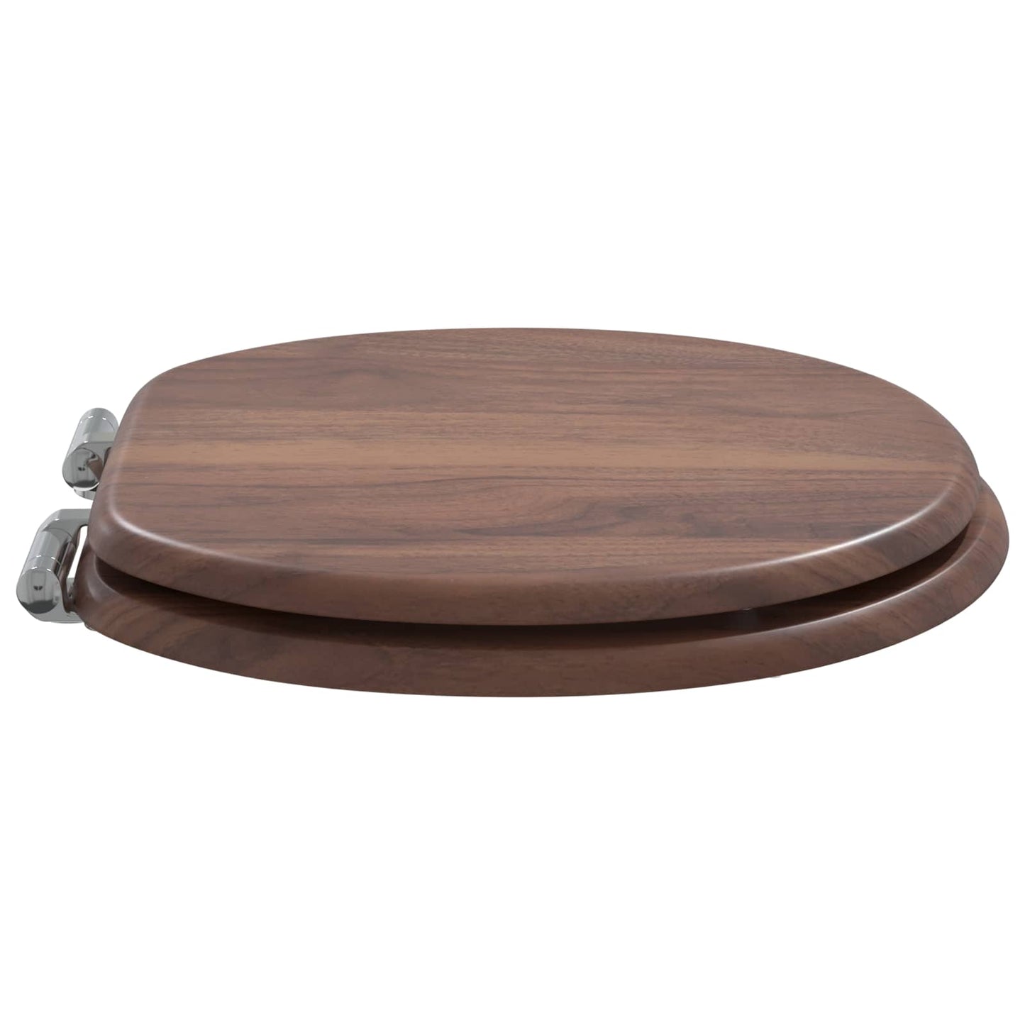 Blødt lukket toiletbræt 2 pcs Brun 44 x 38 cm MDF plade