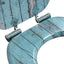 Blødt lukket toiletbræt 2 pcs Blå 44 x 38 cm MDF plade