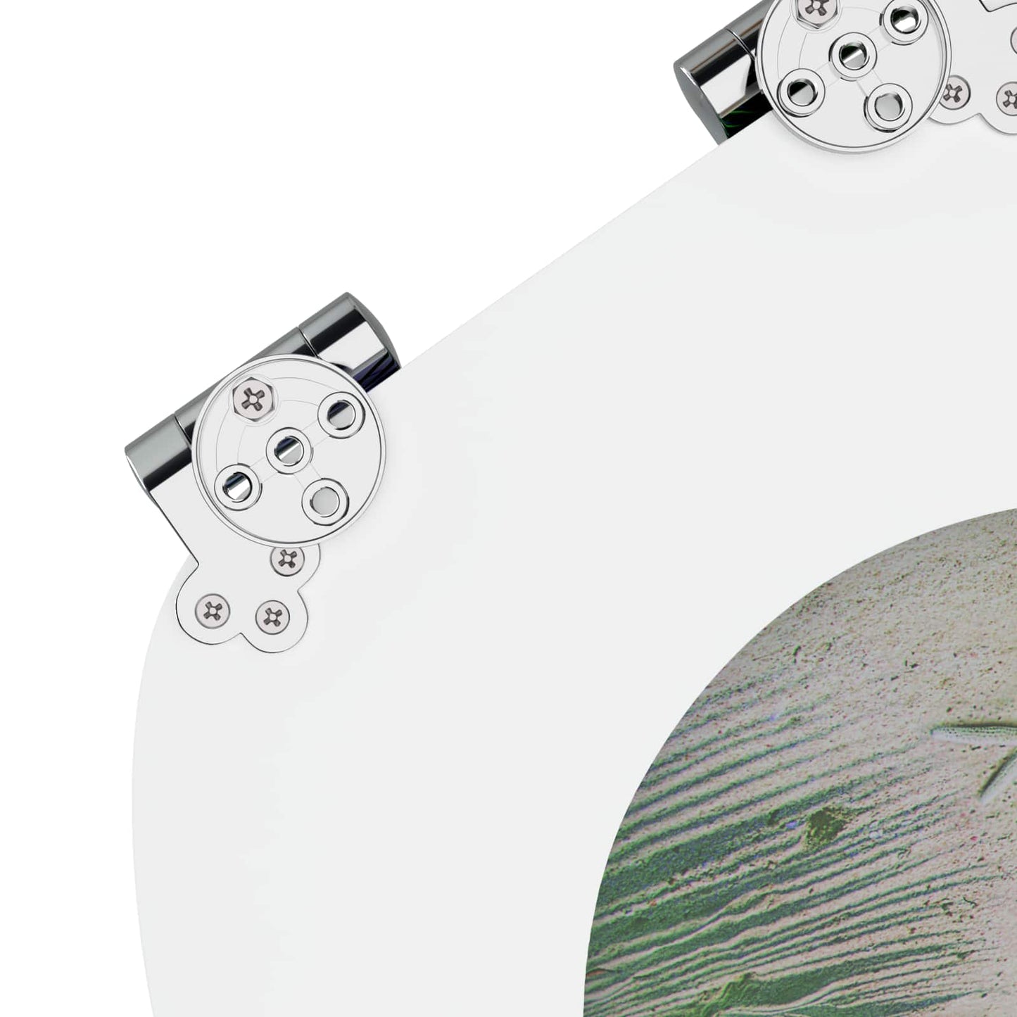 Blødt lukket toiletbræt 2 pcs Grøn 44 x 38 cm MDF plade