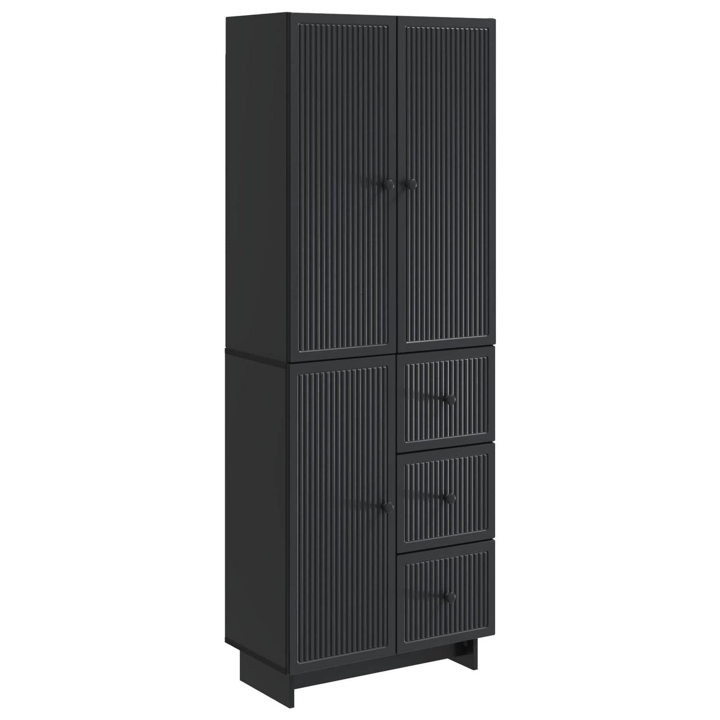 Skab Sæt 2 pcs 66 x 34,5 x 90 cm Konstrueret træ