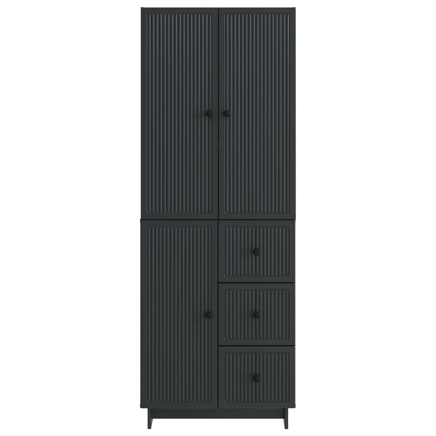Skab Sæt 2 pcs 66 x 34,5 x 90 cm Konstrueret træ