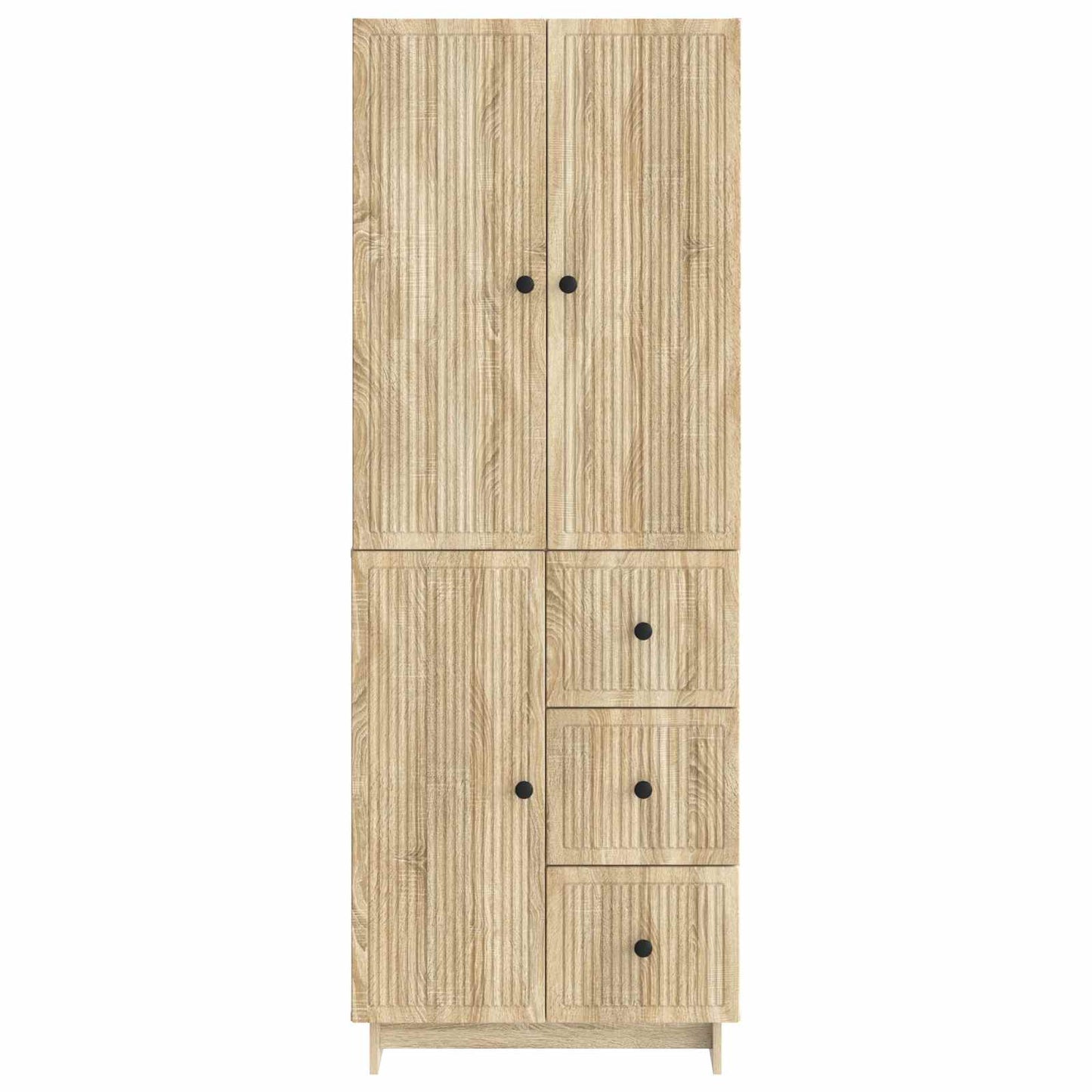 Skab Sæt 2 pcs 66 x 34,5 x 90 cm Konstrueret træ