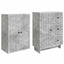 Skab Sæt 2 pcs 66 x 34,5 x 90 cm Konstrueret træ