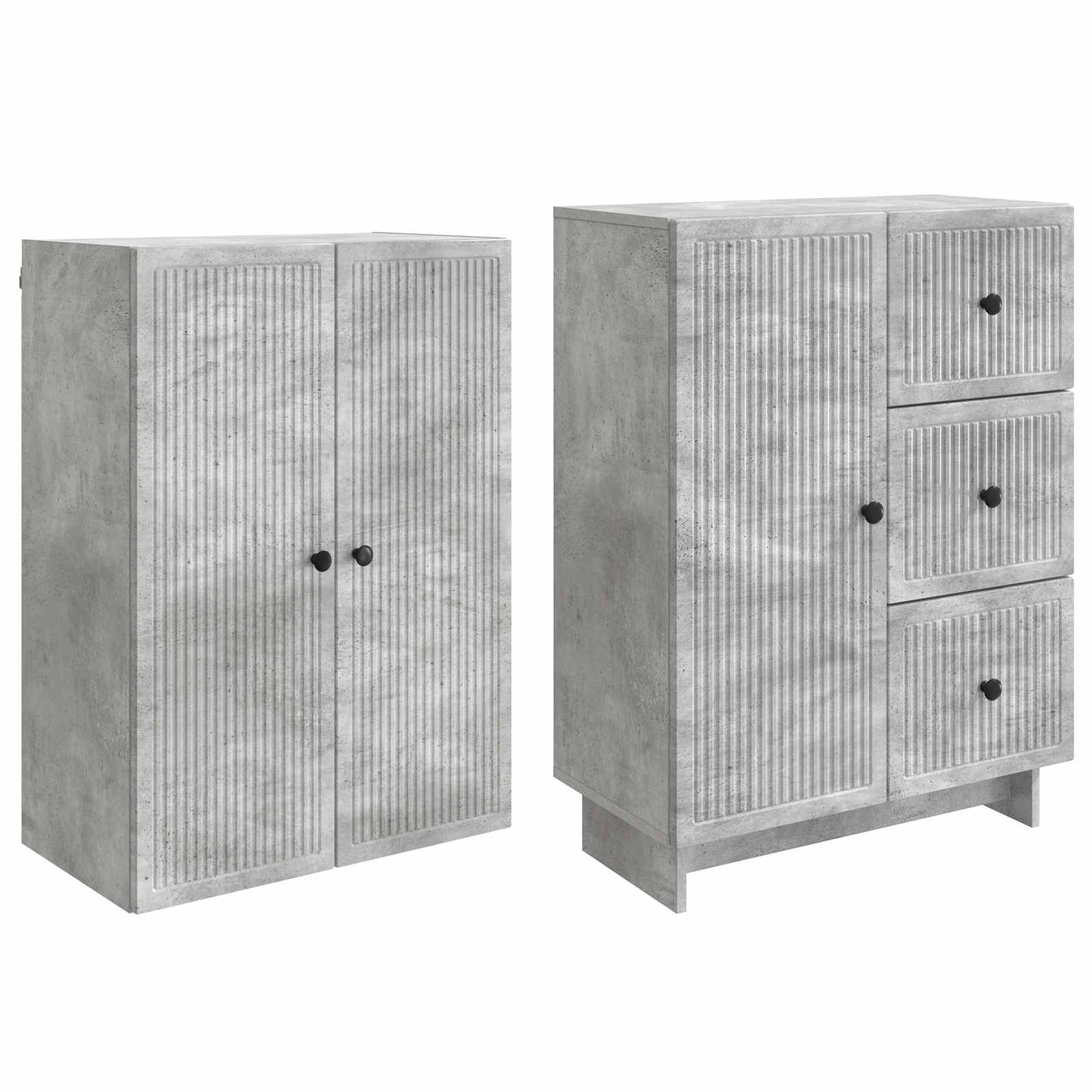 Skab Sæt 2 pcs 66 x 34,5 x 90 cm Konstrueret træ