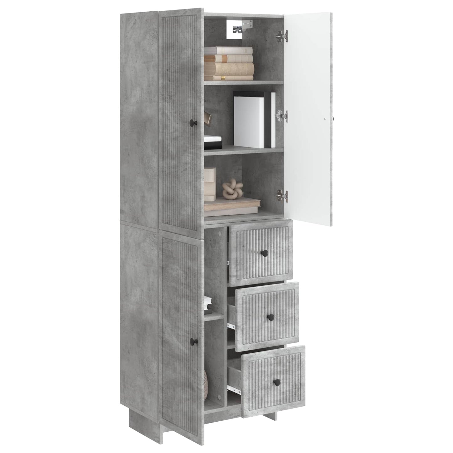 Skab Sæt 2 pcs 66 x 34,5 x 90 cm Konstrueret træ