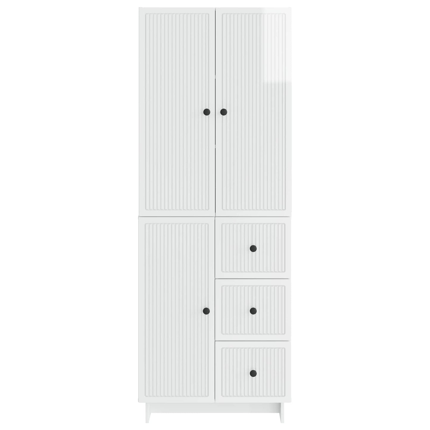 Skab Sæt 2 pcs 66 x 34,5 x 90 cm Konstrueret træ