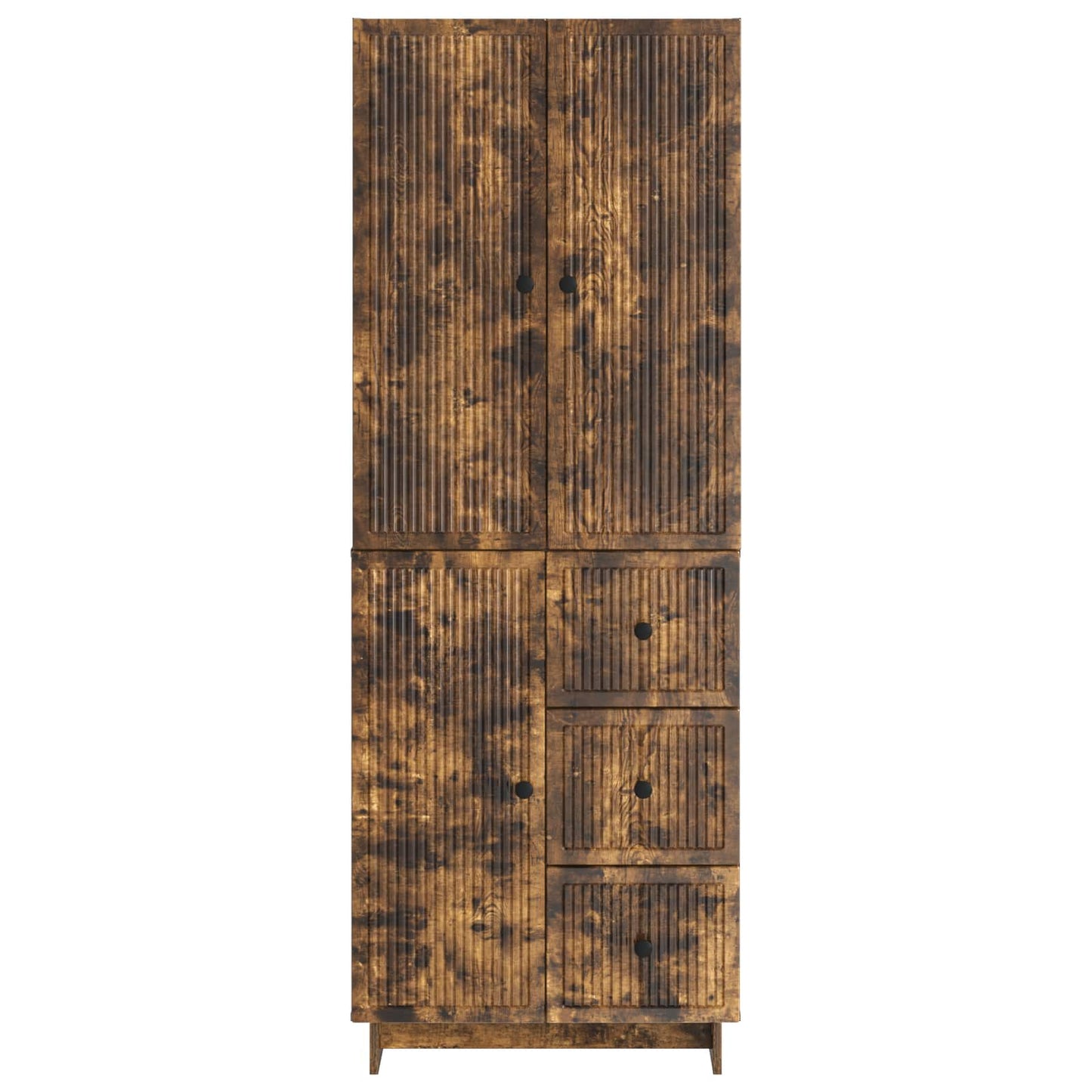 Skab Sæt 2 pcs 66 x 34,5 x 90 cm Konstrueret træ