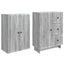 Skab Sæt 2 pcs 66 x 34,5 x 90 cm Konstrueret træ