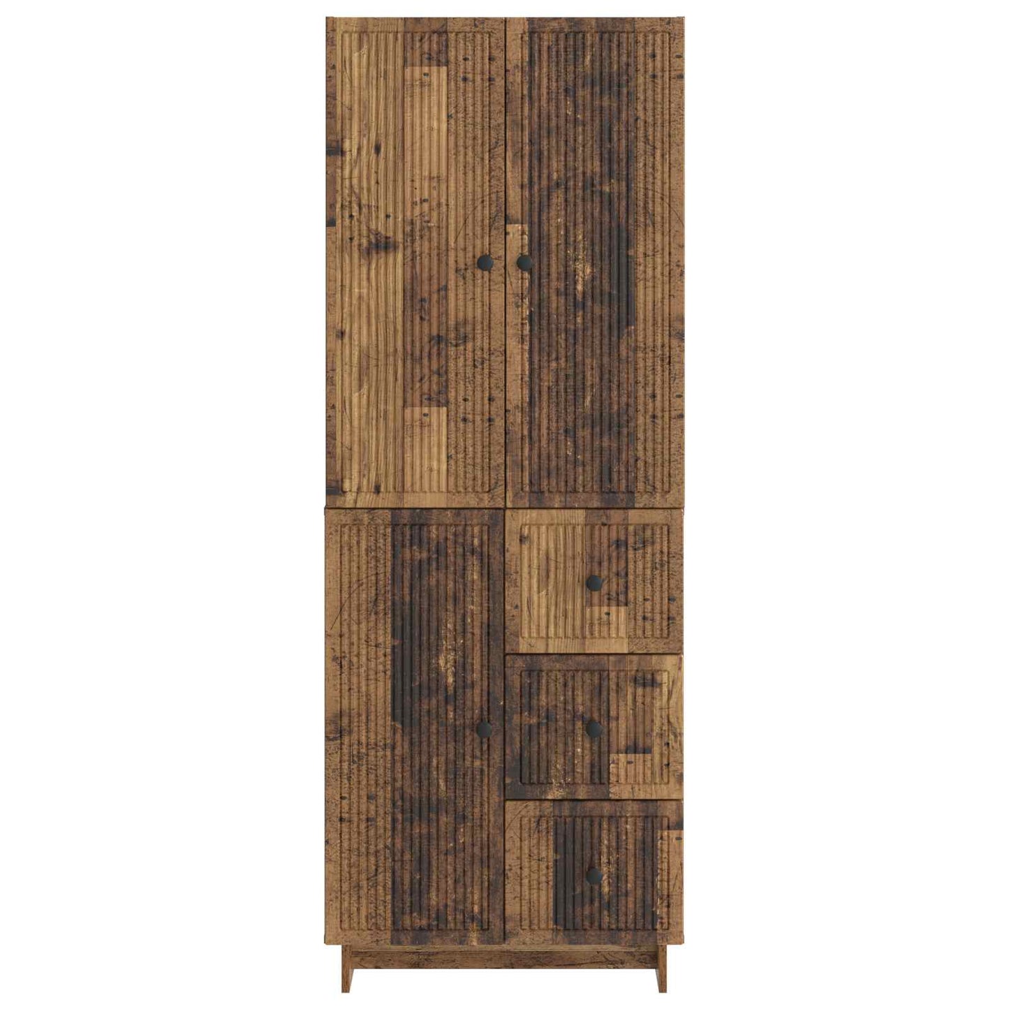 Skab Sæt 2 pcs 66 x 34,5 x 90 cm Konstrueret træ